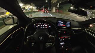 Tuned 2017 BMW 540i late night exhaust popping [upl. by Yren180]