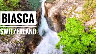 BIASCA SWITZERLAND  BEST PLACES TO VISIT IN SWITZERLAND  MOST BEAUTIFUL WATERFALLS IN THE WORLD [upl. by Eicnan]