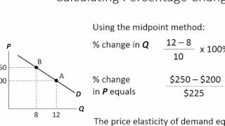 Economics Tutorial Calculating Elasticity of Demand and Supply [upl. by Ayatan]