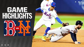 Red Sox vs Mets Game Highlights 9424  MLB Highlights [upl. by Sunev]