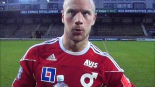 Intervju med Peter Samuelsson efter matchen mot Hammarby [upl. by Rizan]