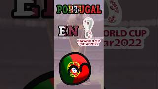 Portugal en el Mundial Catar 2022 footballworldcup countryballs futbol mundial2022 [upl. by Gatias]