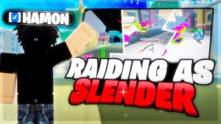 Da hood mobile📱 Raiding As A Toxic Slender [upl. by Eniamert613]