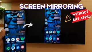 How to do Screen mirroring from mobile to tv without any apps Connect mobile and tv without apps [upl. by Asenab776]