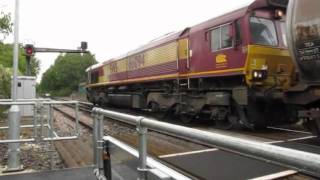 Holybourne oil tanks with 66094 at Alton 25810 [upl. by Kidder]