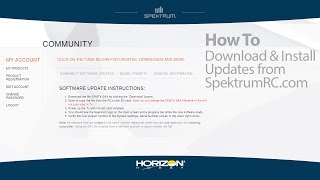 How To Update the Software in Your Spektrum Aircraft Transmitter [upl. by Hulburt]