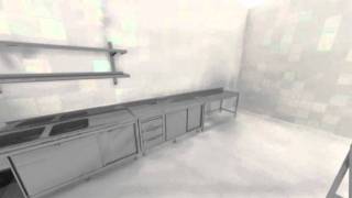 Arredamento in acciao inox cucine professionali Safir  Modularity kitchen amp Ceiling roof Safir [upl. by Klinges]