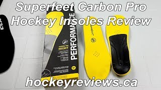 Superfeet Carbon Pro Hockey Performance Insoles Review [upl. by Maro]