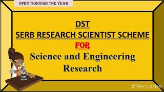 DST SERB Inspire Faculty amp Ramanujan Fellowship for Scienceamp Engineering ResearchRohit Shankar Mane [upl. by Edyaw738]