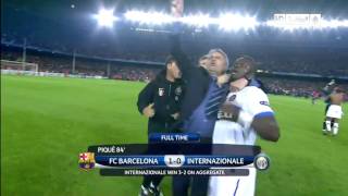 Jose Mourinho Celebration BarcaInter 23 Agg [upl. by Buchanan]