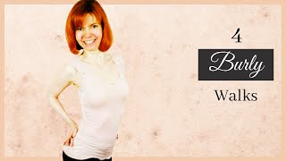 4 Burly Walks  easy amp elegant  Burlesque Dance Tutorial [upl. by Leasia]