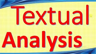 Textual analysis in literature  Linguistics  Research  Creative academy [upl. by Gnuh651]