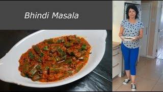 Bhindi Masala  BhindiMasala LadiesFinger okra [upl. by Kitrak]