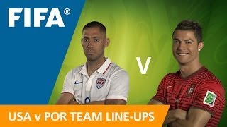 USA v Portugal  Teams Announcement [upl. by Crescentia987]