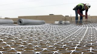 Tensar InterAx Geogrid Installation [upl. by Daryn]