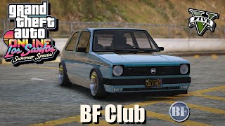 GTA 5  DLC Vehicle Customization  BF Club VW Golf gta gta5 [upl. by Odrude]