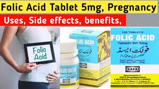 Folic acid 5 mg uses benefits folic acid 5mg in pregnancy folic acid ke fayde side effects [upl. by Reinke]