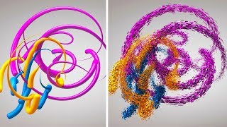 Cinema 4D Tutorial  Abstract Spline Animation [upl. by Aihcela]