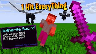 Minecraft But i have 1000 Enchantments ON SWORD [upl. by Bernetta462]