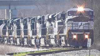 2D Norfolk Southern Trains in the Heart of Georgia Part 23 Macon GA 03052016 ©mbmars01 [upl. by Willis207]