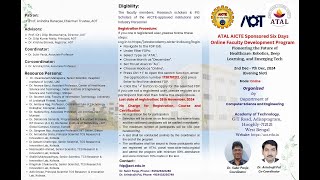 ATAL AICTE Sponsored Online Faculty Development Program  Day 2 [upl. by Inoliel677]