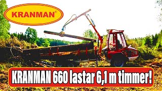 Kranman 660 kör timmer i slutavverkning [upl. by Marcy461]