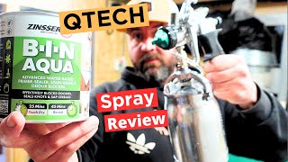 Qtech Q5 HVLP Sprayer  Zinsser BIN Aqua Review MDF Spray [upl. by Neall]