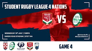 Wales v Ireland Student Rugby League Four Nations 2023  Round 2 [upl. by Atekram]