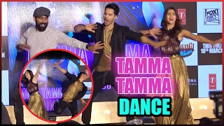 Varun Dhawan And Alia Bhatt Hit The Dance Floor AT Tamma Tamma Long Launch [upl. by Rehpotisrhc]