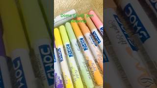 Doms super soft pastel brush pen unboxing  Testing ❤️brushpen doms ALAYNAARDEEN [upl. by Anwahsak]