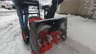 Easy to use Snowblower Powersmart Cordless 80V no Gas [upl. by Presber]