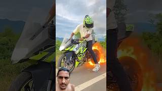 Bike pe aag laga diya 🔥😱viralvideo shorts [upl. by Wager]