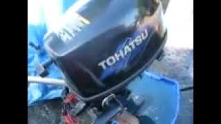 Tohatsu 4hp outboard 4 stroke [upl. by Naujtna]