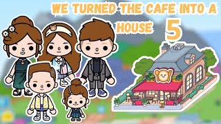 😍For a family of 5 we exchanged a cafe for a home Toca boca I Toca trip home 😍 [upl. by Asillem]