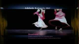 3 Breathless Dance  Performed by Mudra amp Apoorva at Adelaide Kalamela 2011 [upl. by Nnylodnewg508]