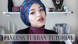 Pinless Turban Tutorial [upl. by Kcaj954]