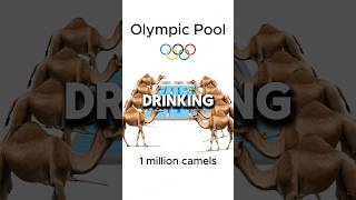 Can 1 Million Camels 🐪 Really Drink an Entire Olympic Pool 🏊‍♂️💦 [upl. by Yrrep]