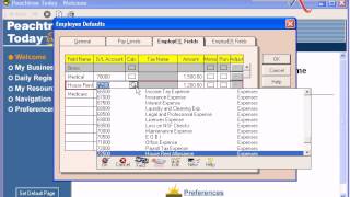 Learning Peachtree Accounting Part 5  Step 4 Default amp Employee Records [upl. by Steward]