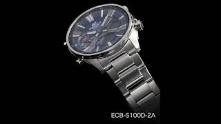 CASIO EDIFICE ECBS100D2A [upl. by Akinit661]