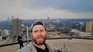 360 degree view of Nairobi from a HELIPAD  KENYA DAY 3 [upl. by Nesnej941]