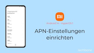 APNEinstellungen einrichten  Xiaomi Android 14  HyperOS 1 [upl. by Eicam]