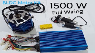 1500W BLDC Kit  Motor amp Controller Bike Conversation ERickshaw  Powerful Load Capacity [upl. by Etnaed]