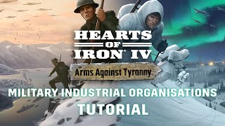 Military Industrial Organizations Tutorial  Hearts of Iron IV Arms Against Tyranny [upl. by Gorlicki937]