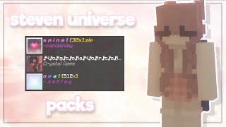 bedwars with STEVEN UNIVERSE texture packs  solo commentary [upl. by Anatol]