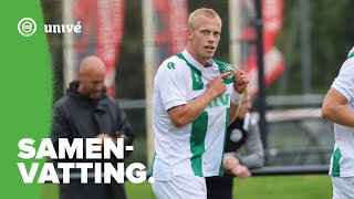 MORTENSEN IS TERUG  Samenvatting FC Groningen O21  TwenteHeracles Academie [upl. by Lyrac]