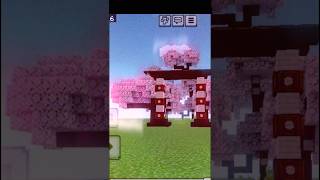 Minecraft cherry blossom garden Japanese theme minecraft gaming shorts minecraft [upl. by Euqinimod]