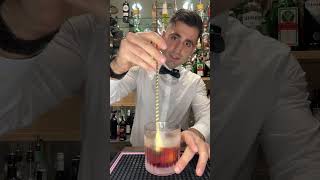 Americano 30 ml bitter campari 30 ml vermouth splash of soda water shortvideo [upl. by Bealle818]