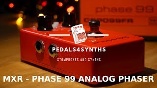 Pedals4Synths  MXR Phase 99 wStudio Electronics amp Roland SE 02  Analog phaser and synth [upl. by Einafit295]