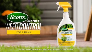 How To Use Scotts® Spot Weed Control for Lawns1 [upl. by Currie]