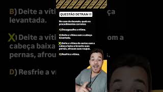 Questão sobre primeiros socorros e de como você pode ajudar uma vítima de desmaio ⛑️ [upl. by Amias]